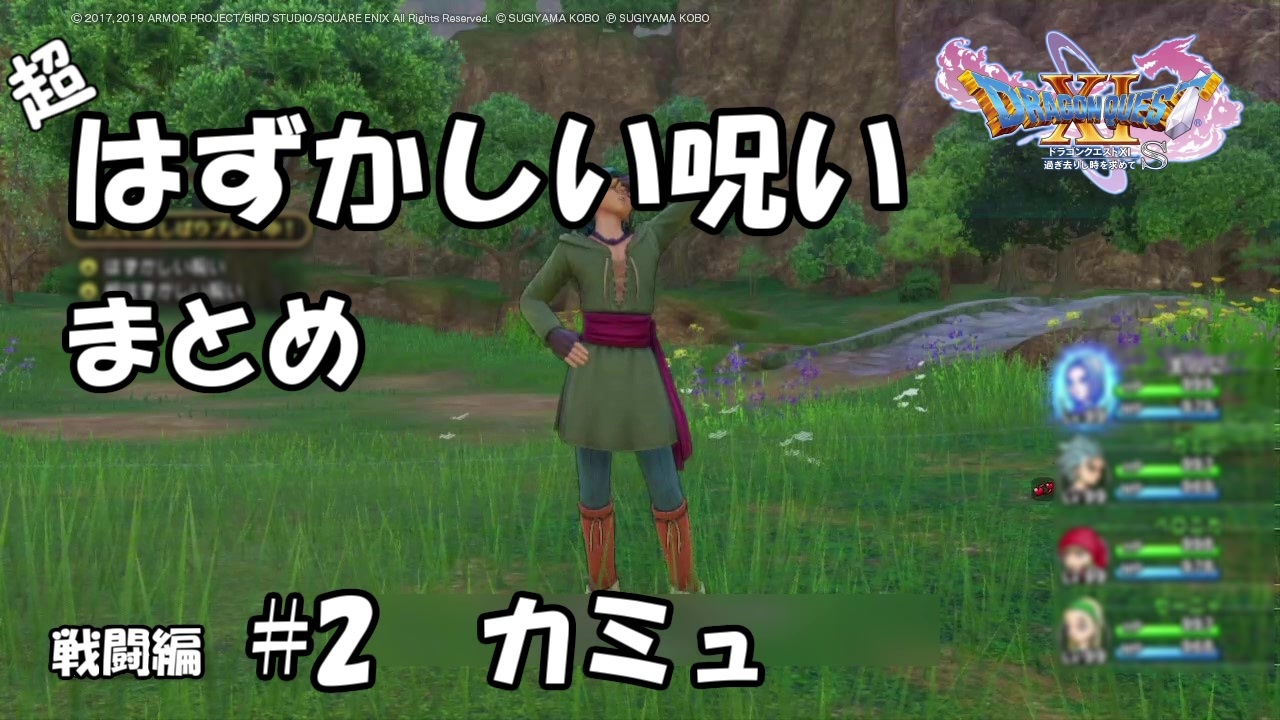 Dq11 はずかしい呪いまとめ 戦闘編 2 カミュ ニコニコ動画