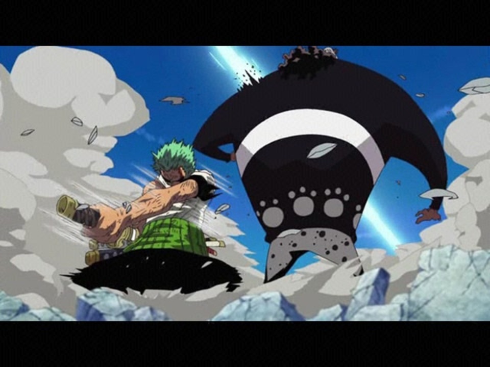 ワンピース スリラーバーク編 377 仲間の痛みは我が痛み ゾロ決死の戦い アニメ 動画 ニコニコ動画