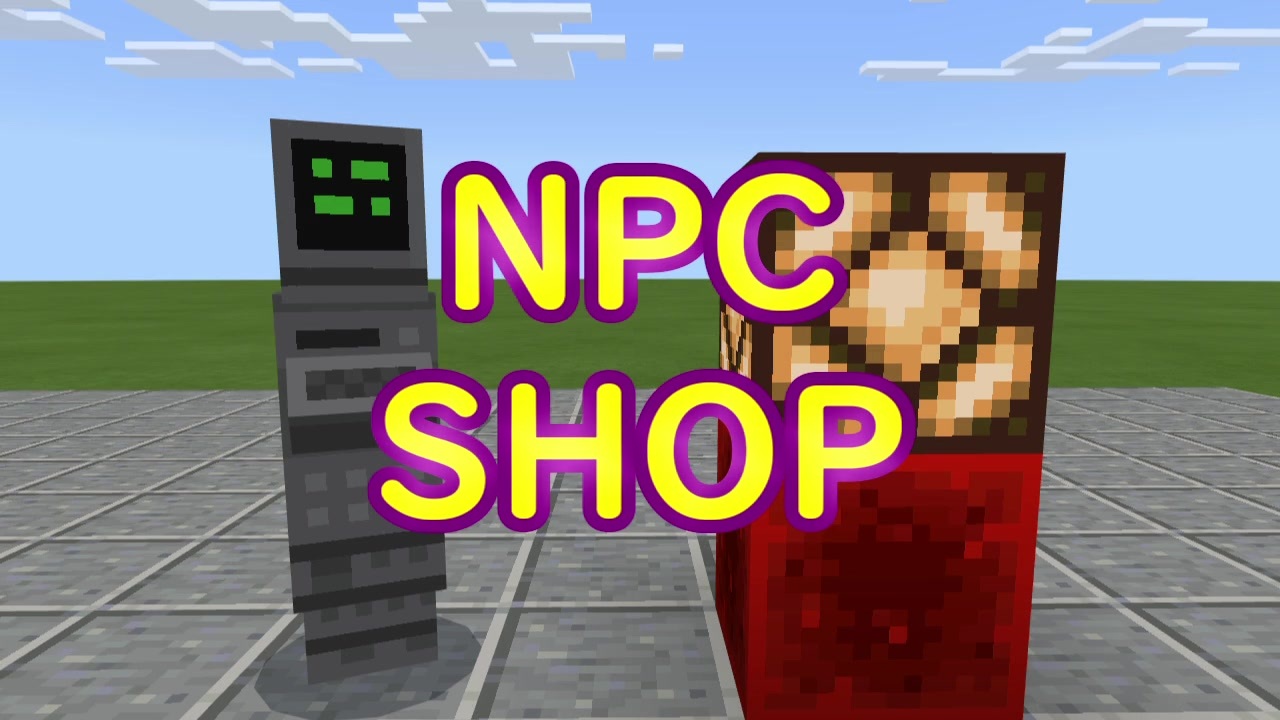 Minecraft Be Npcでショップを作ってみる 前編 コマンド ニコニコ動画