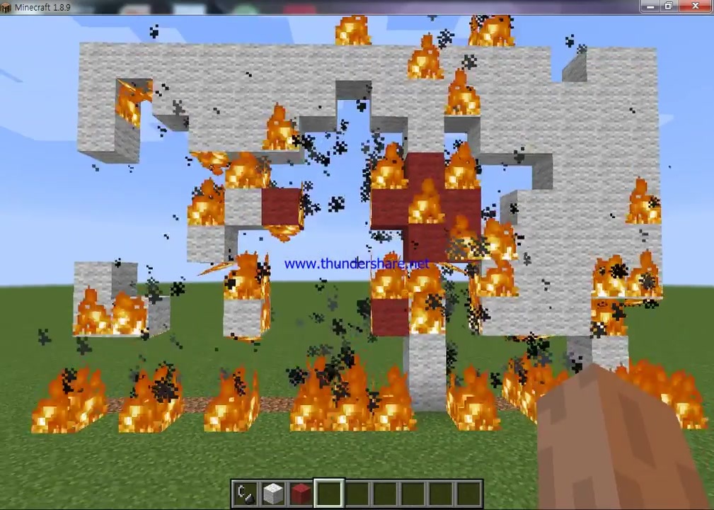 Minecraft Minecraftで日の丸作って燃やすロシア人 ニコニコ動画