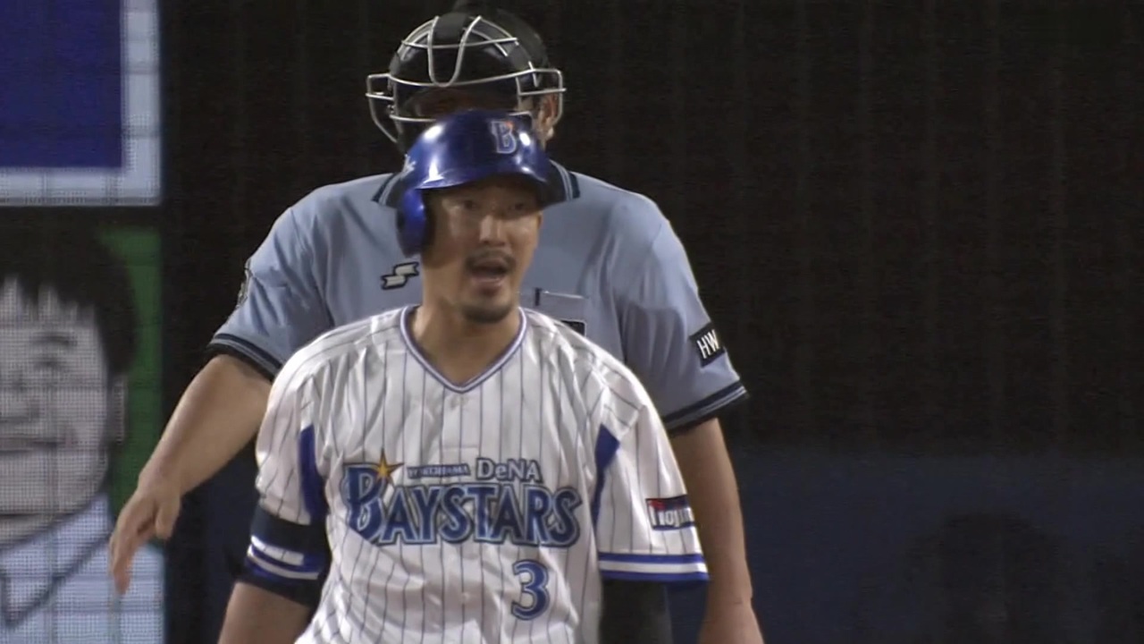 プロ野球 梶谷隆幸 2年目の投手に三振を取られてオラつく ニコニコ動画