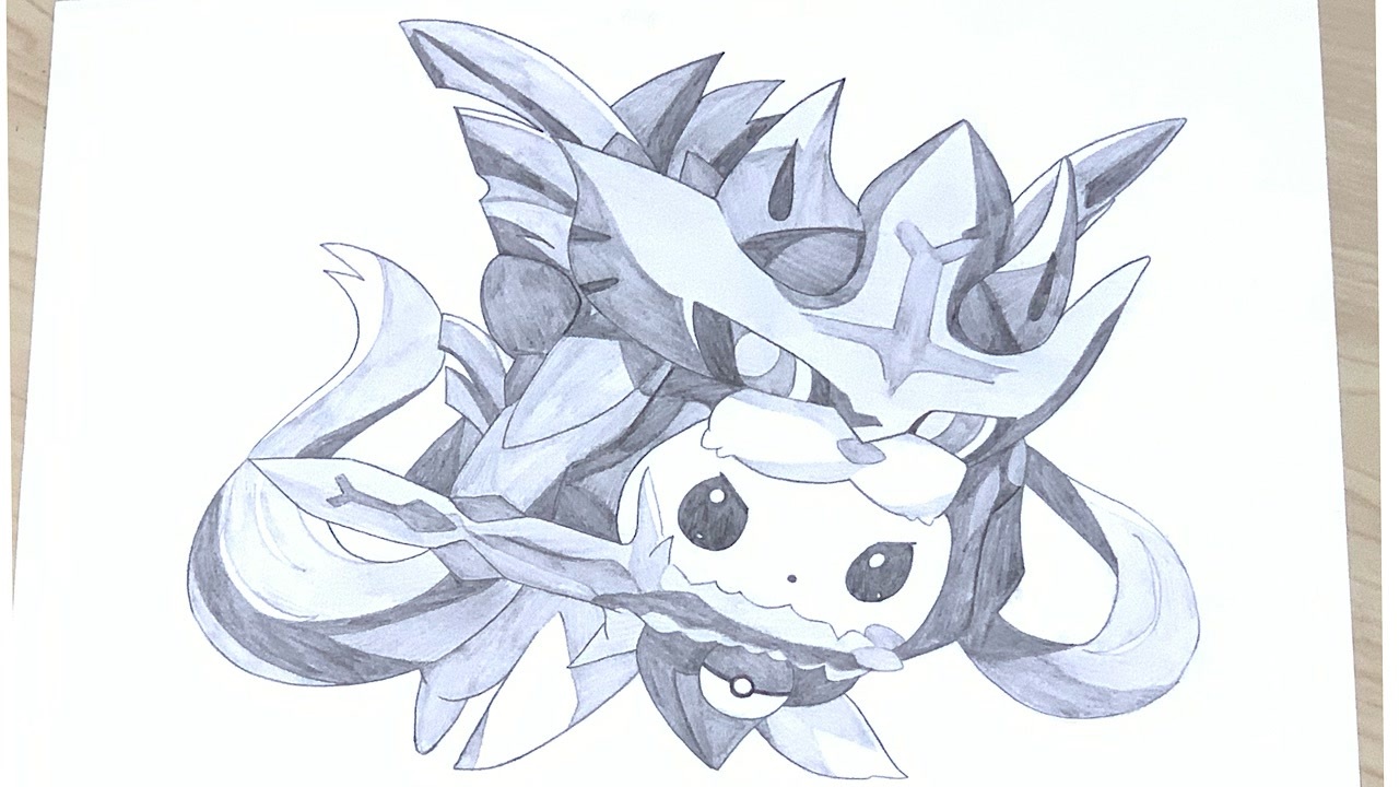 ポケモン剣盾 ザシアンの着ぐるみを着たピカチュウのイラストを描いてみた ニコニコ動画