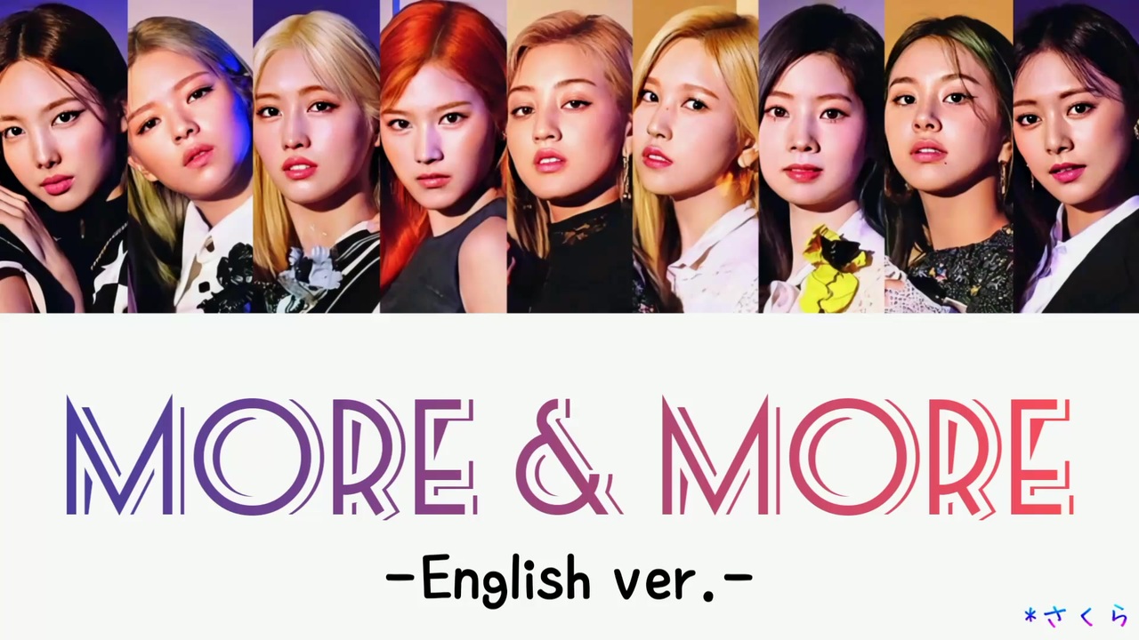 Twice More More English Ver 英語版 カナルビ 歌詞 日本語字幕 ニコニコ動画