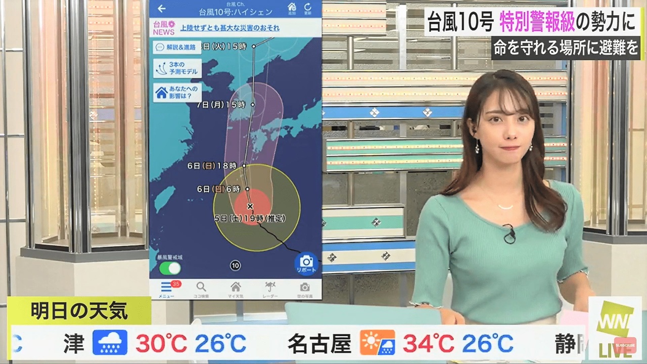 ウェザーニュース 武藤彩芽 生写真 サイン入り