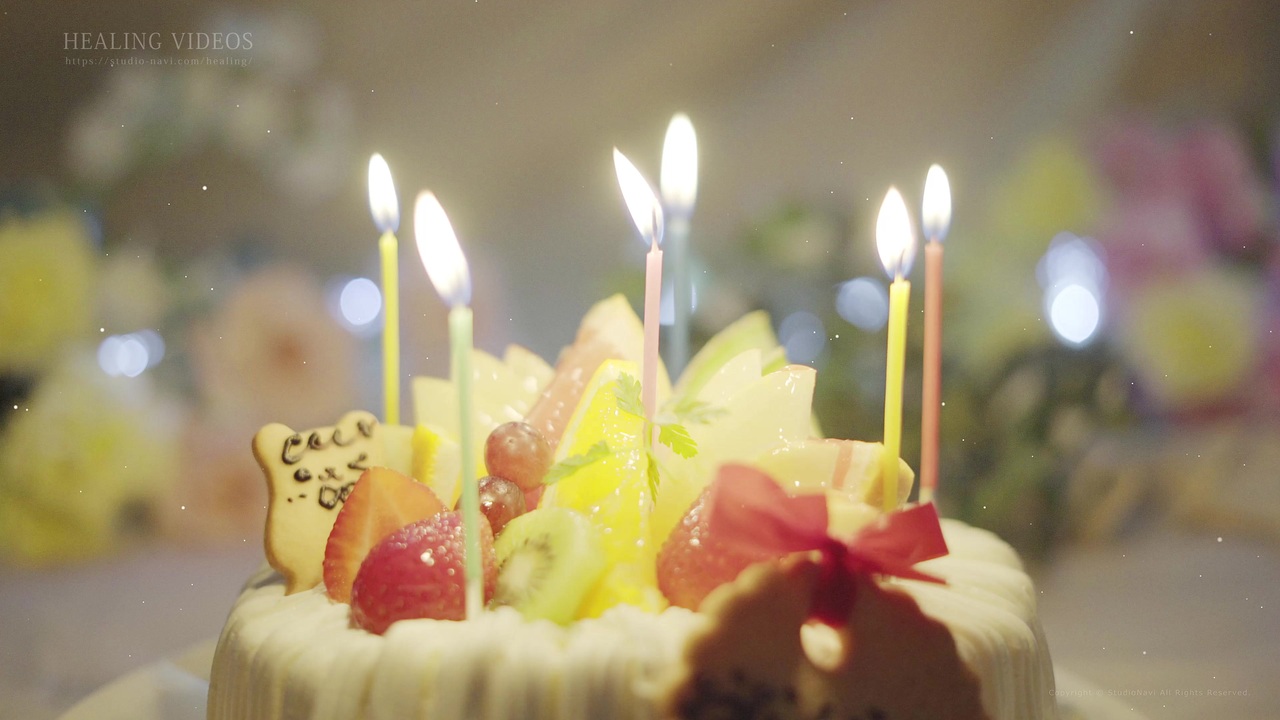祝 動くお誕生日おめでとうカード1 ケーキ編 ニコニコ動画