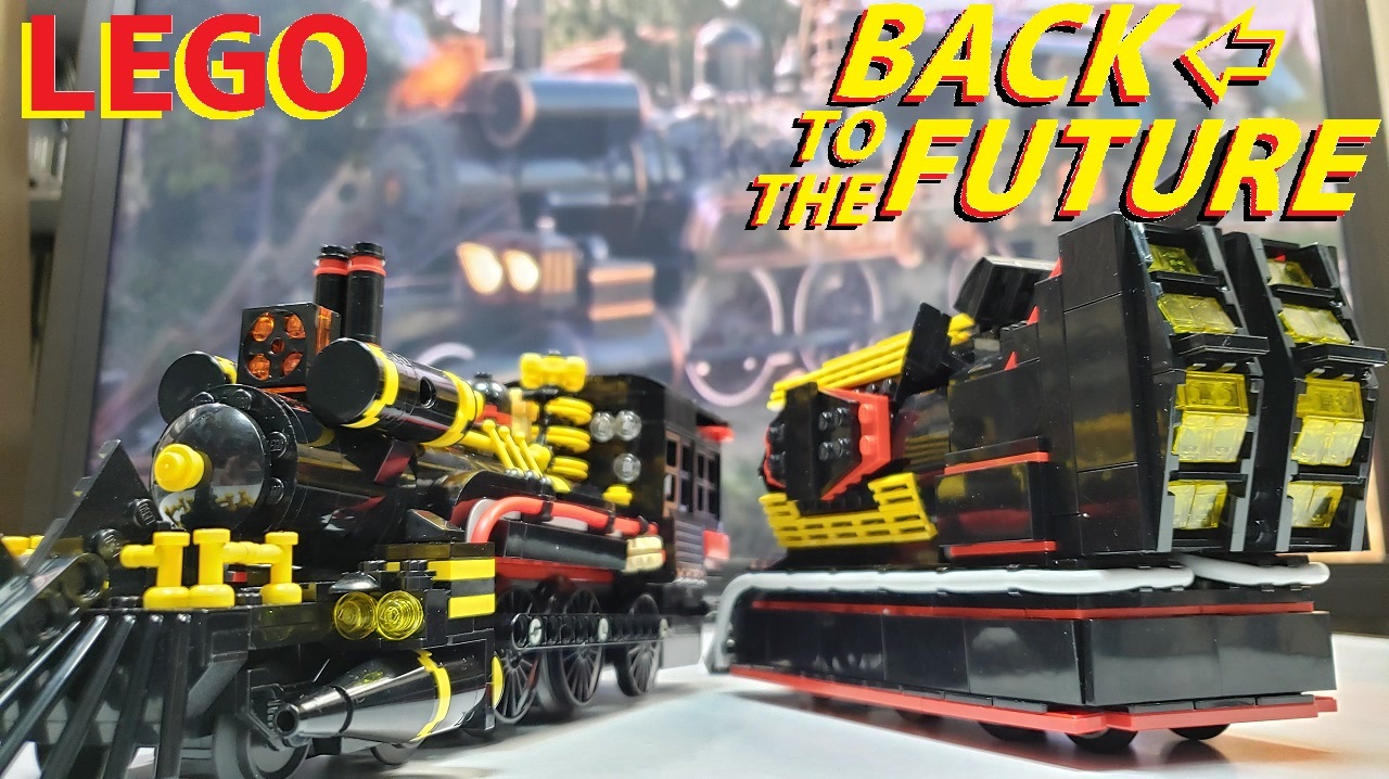 LEGO】バックトゥザフューチャーの機関車タイムマシンレゴで作ってみた 