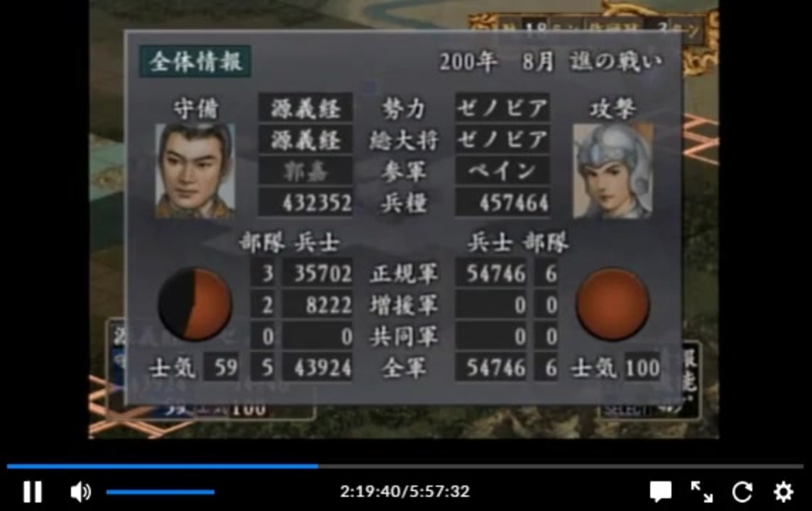 Ps2版三国志7 Vs源義経 譙攻略後編 一騎打ち無し ニコニコ動画