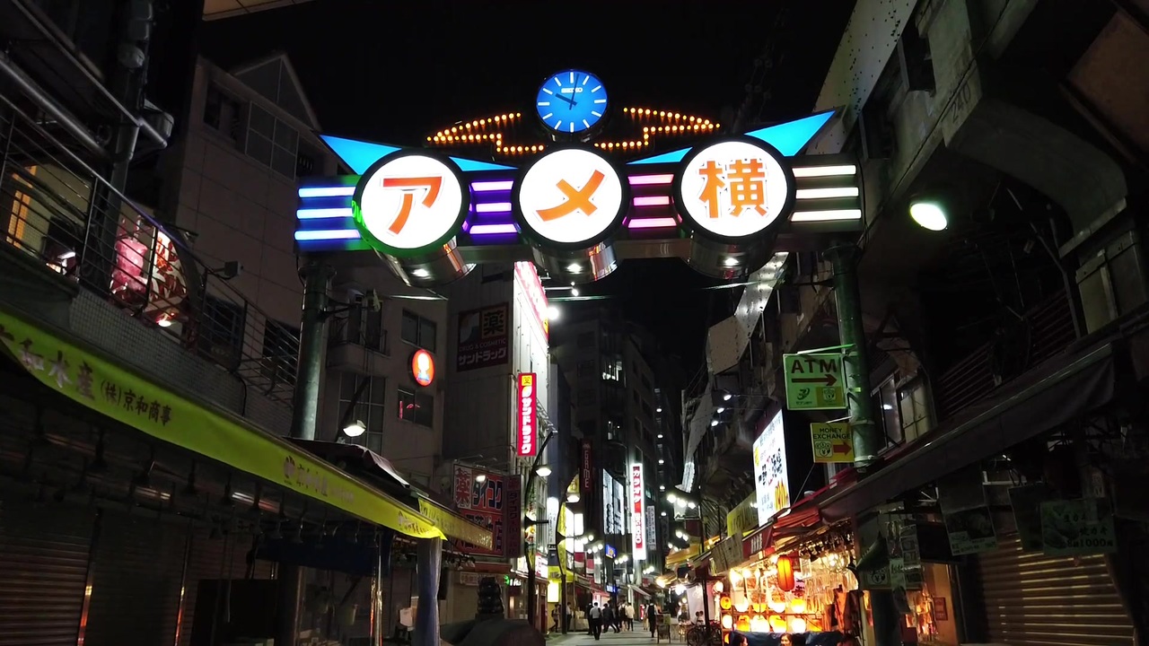上野 夜のアメヤ横丁を散策 アメ横 ニコニコ動画