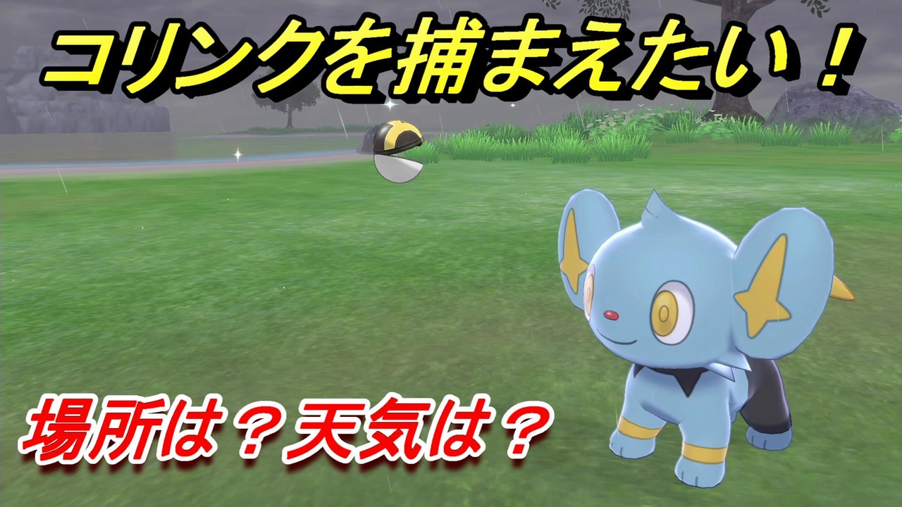 ポケモン剣盾 コリンクを捕まえる方法 オススメの場所は 天気は ポケモン図鑑コンプへの道 ポケモンソード シールド ニコニコ動画