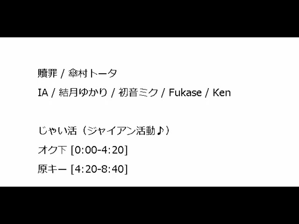 人気の 原曲ｷｰ 動画 445本 7 ニコニコ動画