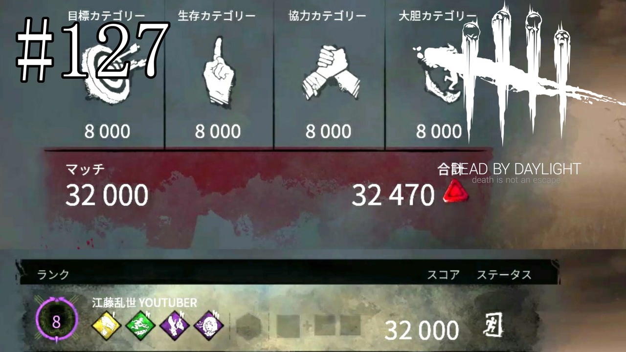 127 Dead By Daylight ブラッドポイント最大を記録しました ニコニコ動画