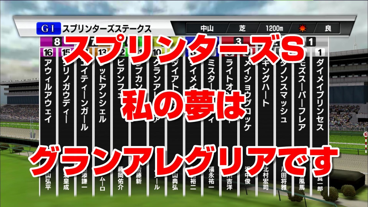 【競馬に人生】2020 スプリンターズステークス 私の夢はグラン ...