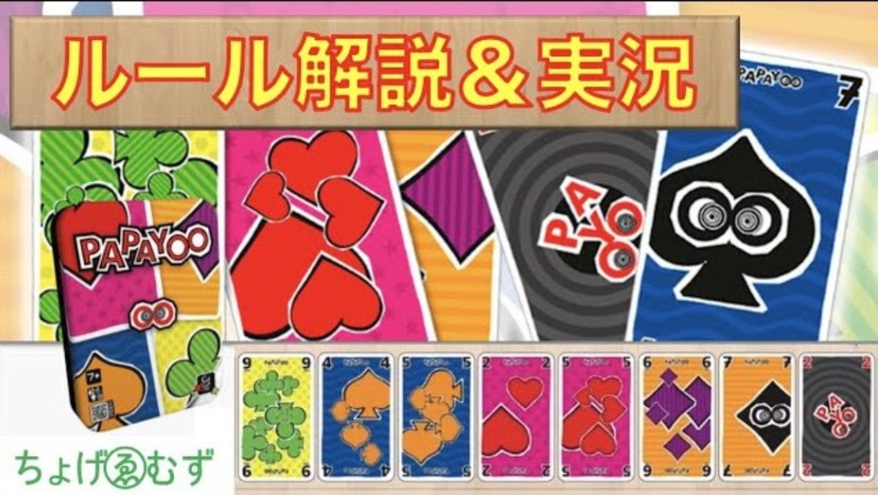 解説 実況 Papayoo っていうボードゲーム知ってる 神ゲー ニコニコ動画
