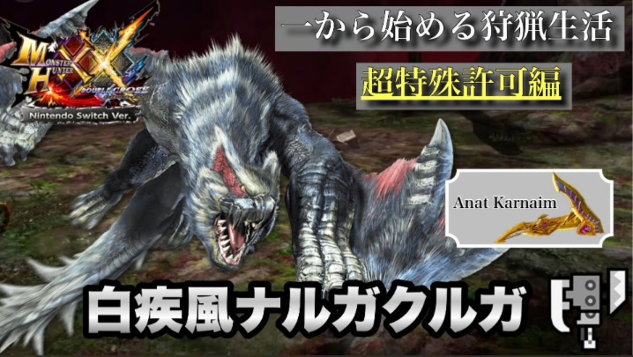 Mhxx 超特殊許可 白疾風ナルガクルガに挑戦 ニコニコ動画