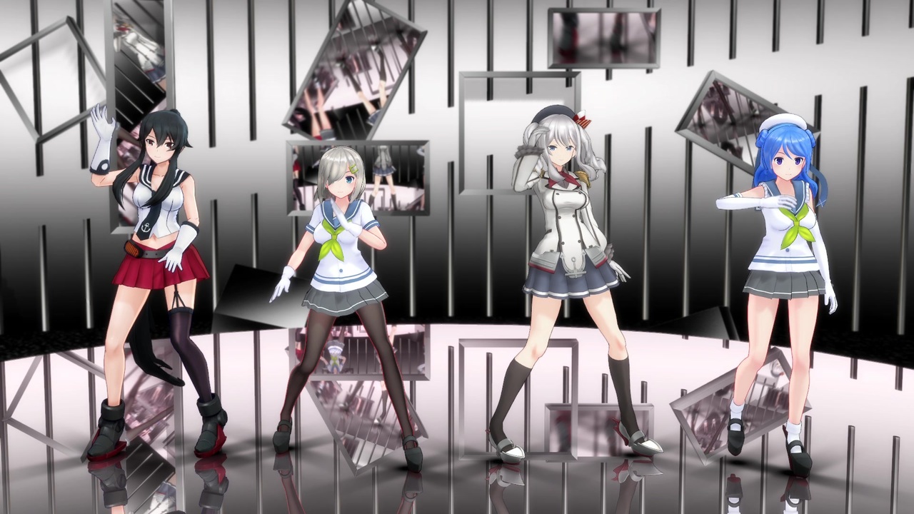 Mmd艦これ Sweet Devil Colate Remix 浦風浜風鹿島矢矧 ニコニコ動画