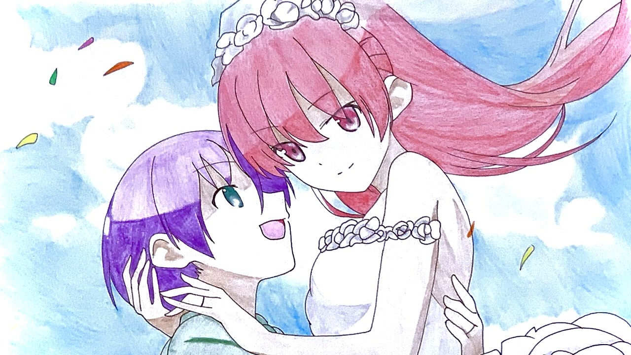 トニカクカワイイ】イラスト 描いてみた！由崎司と由崎星空 - ニコニコ動画