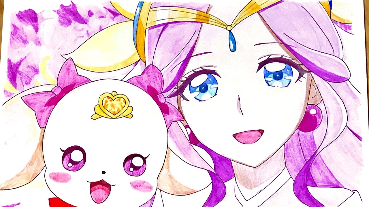 キュアアース イラスト 描いてみた ヒーリングっどプリキュア 変身 ニコニコ動画
