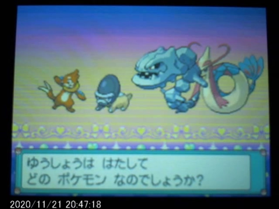 ポケモンptコンテストプレイ動画 愛情個体27体マスターリボンコンプ Part 06 ミロカロス ニコニコ動画