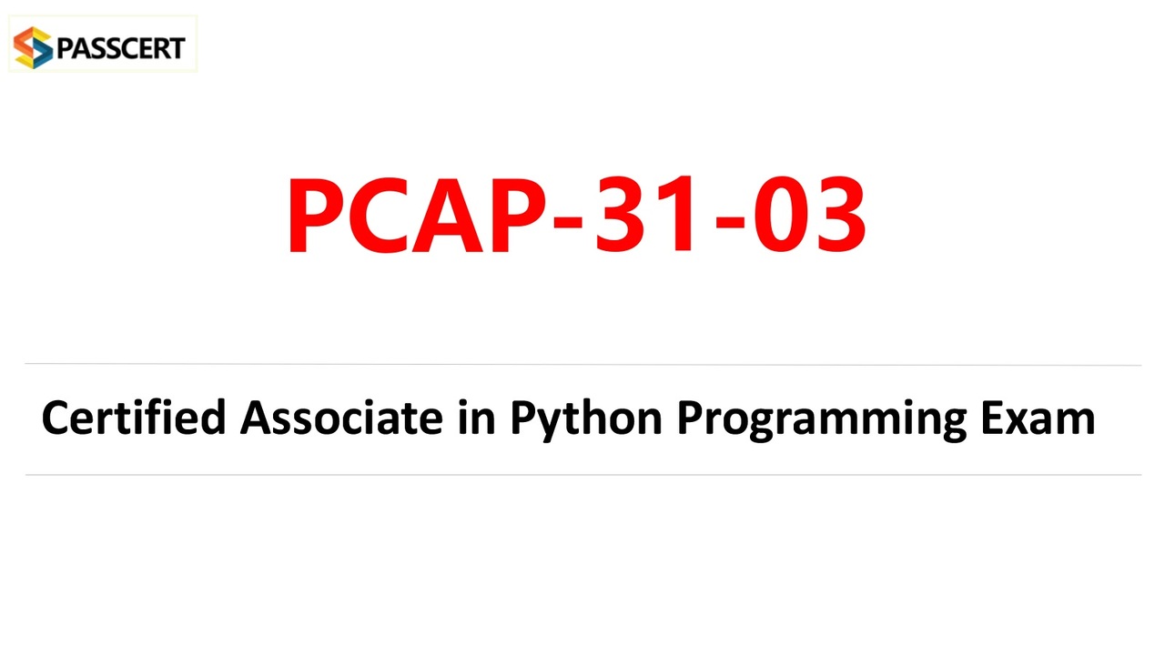 PCAP-31-03 Actual Exams