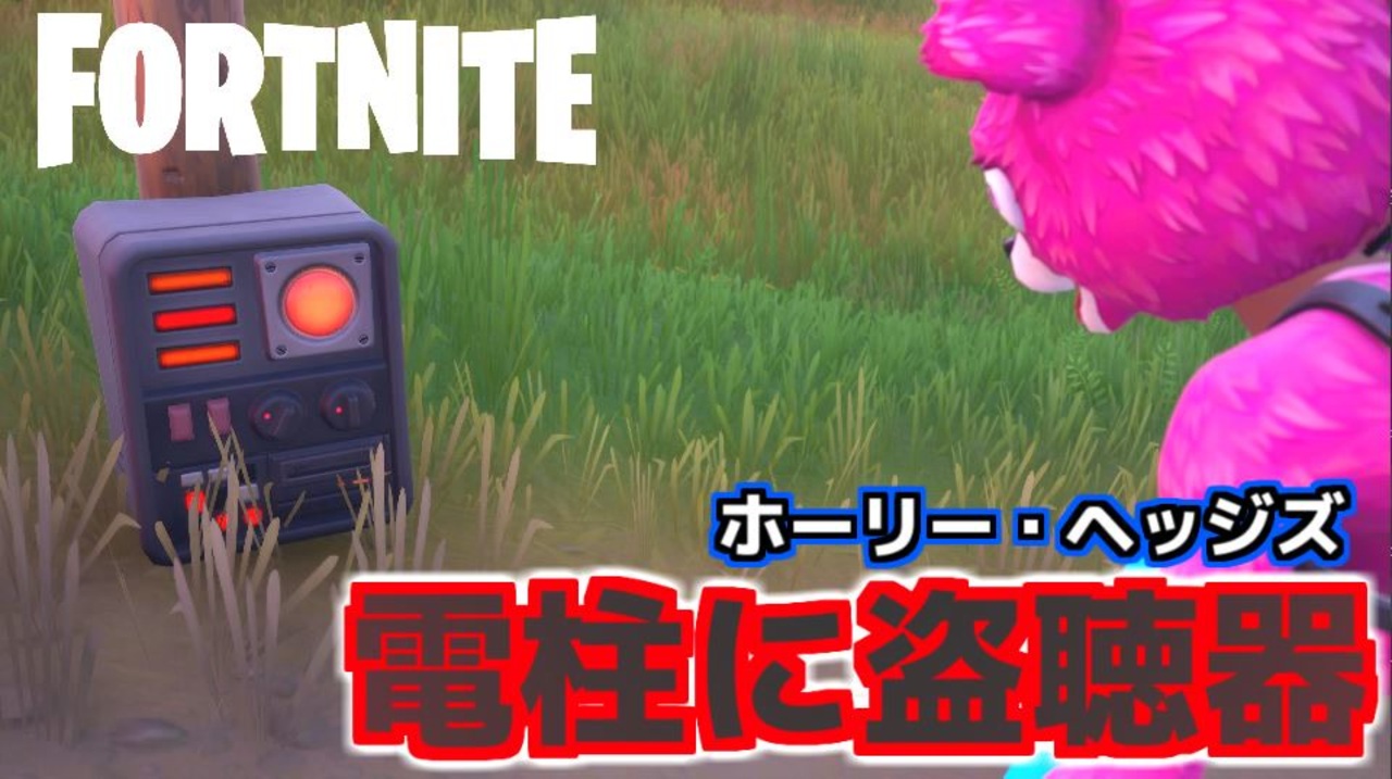 Fortnite ホーリー ヘッジズ付近の電柱のどれかに盗聴器を設置する チャプター2シーズン5 ニコニコ動画