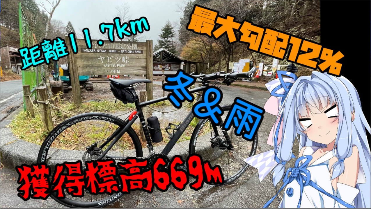 ニコニコに冬の稚内自転車