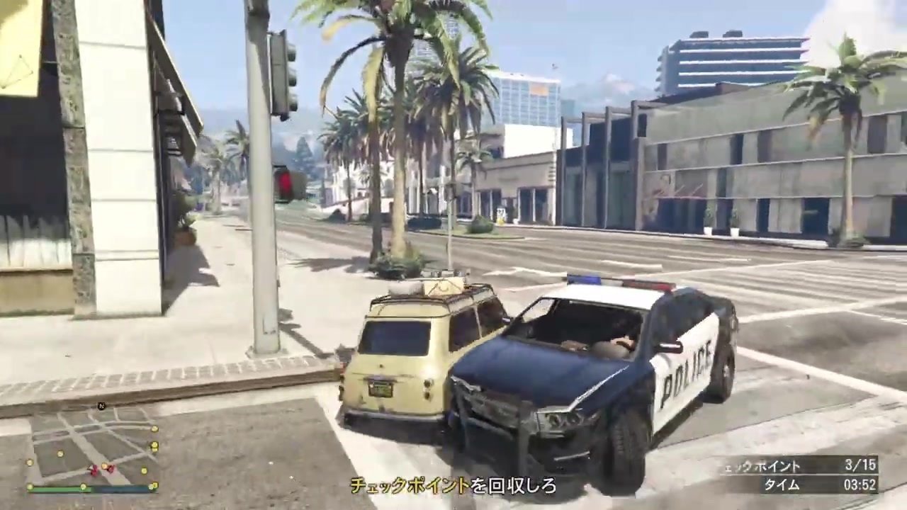 Gta5 イッシーレトロ Vs パトカー パート1 K14s36 ニコニコ動画