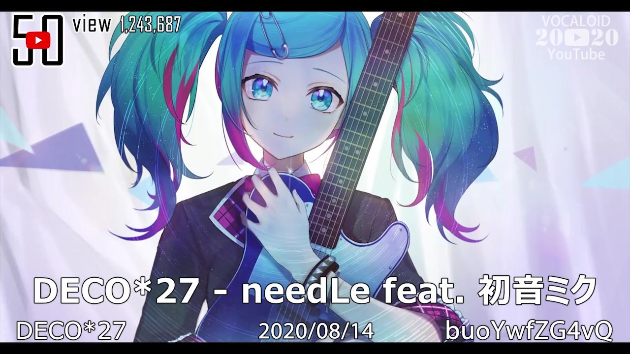 限定 ボカロ人気新曲ランキングメドレー Top50 Youtube Ver ニコニコ動画