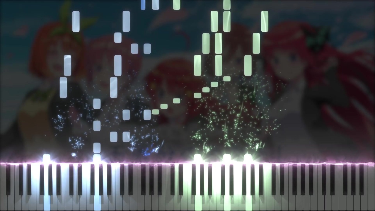 Gotoubun no Hanayome ∬ (Season 2) OP - Gotoubun no Katachi (Piano) 