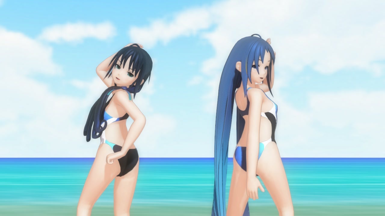 Mmdモデル更新 Ssr式五月雨改 涼風改ver1 60競泳水着で Love Me If You Can ニコニコ動画