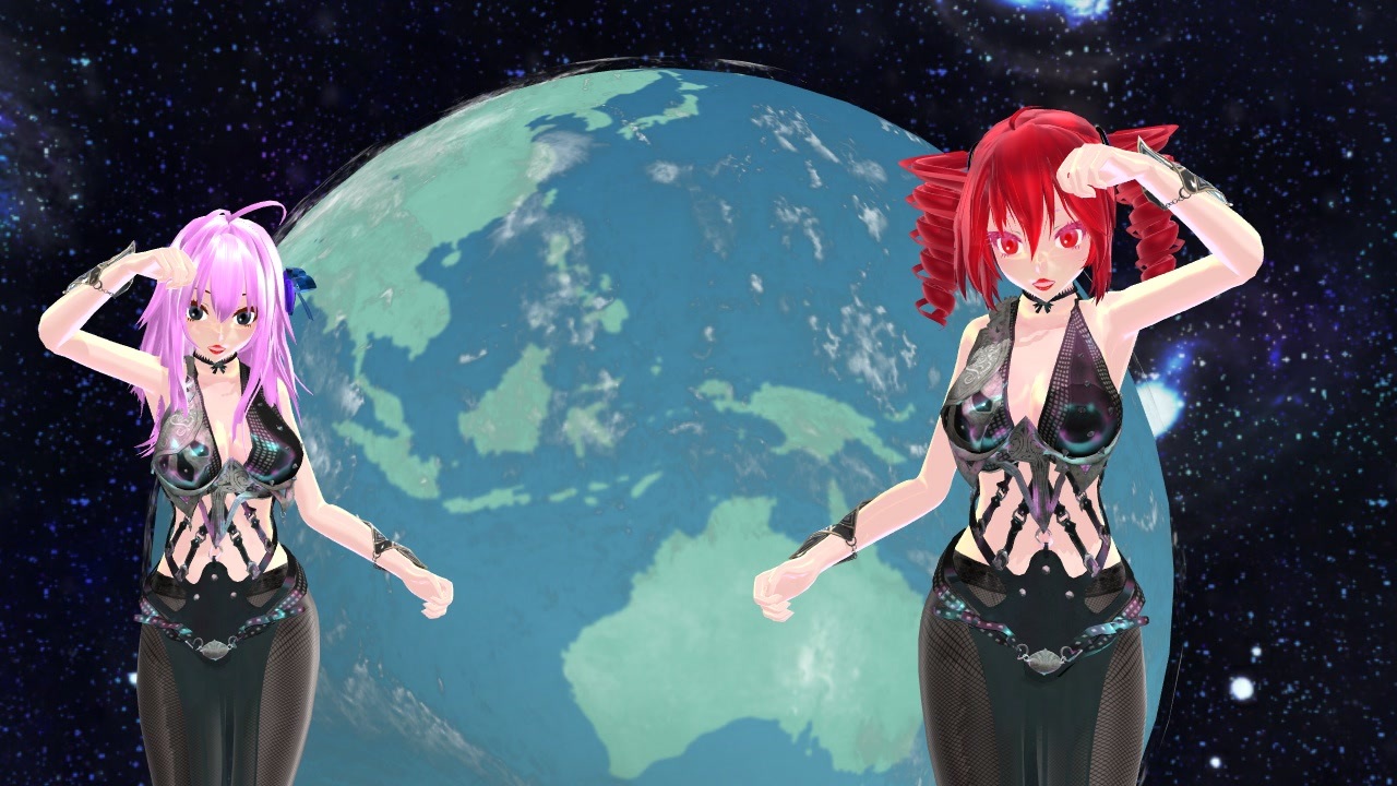 Mmd ハウトゥー世界征服 重音テト 闇音レンリ ニコニコ動画