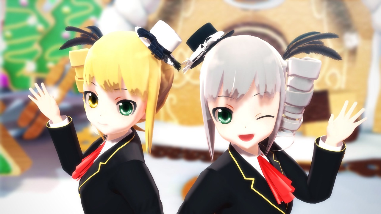 Mmd 灰島依咲里 灰島華賀利でスイートマジック ニコニコ動画