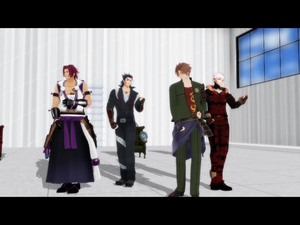 Mmd刀剣乱舞 Lalal危 三名槍 一本 ニコニコ動画
