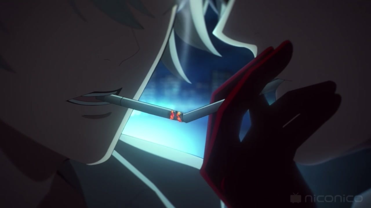 ヒプノシスマイク 碧棺左馬刻 入間銃兎 1分耐久】左馬刻と銃兎のシガーキス（ヒプアニ1話） - ニコニコ動画
