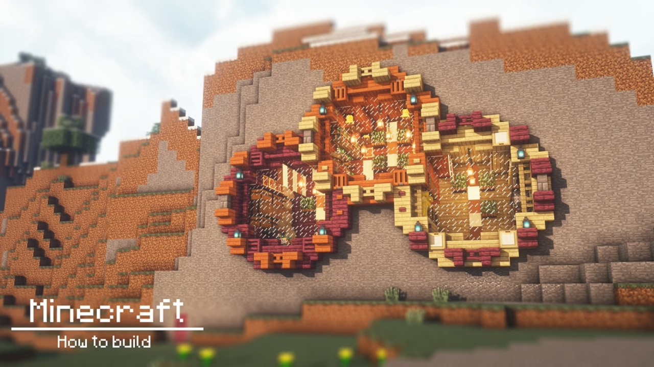 Minecraft 山の上の家の建築方法 How To Build ニコニコ動画