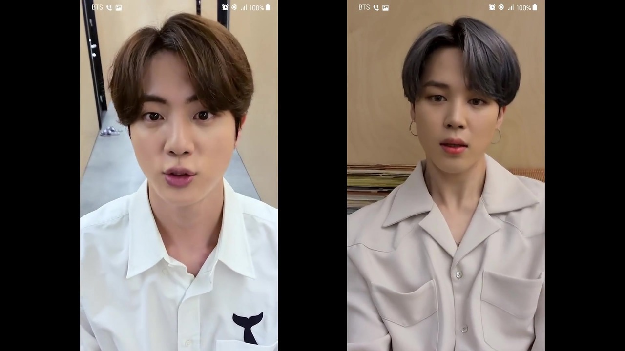 BTS 】'Life Goes On' (Video Call ver.) JIN + JIMIN【防弾少年団