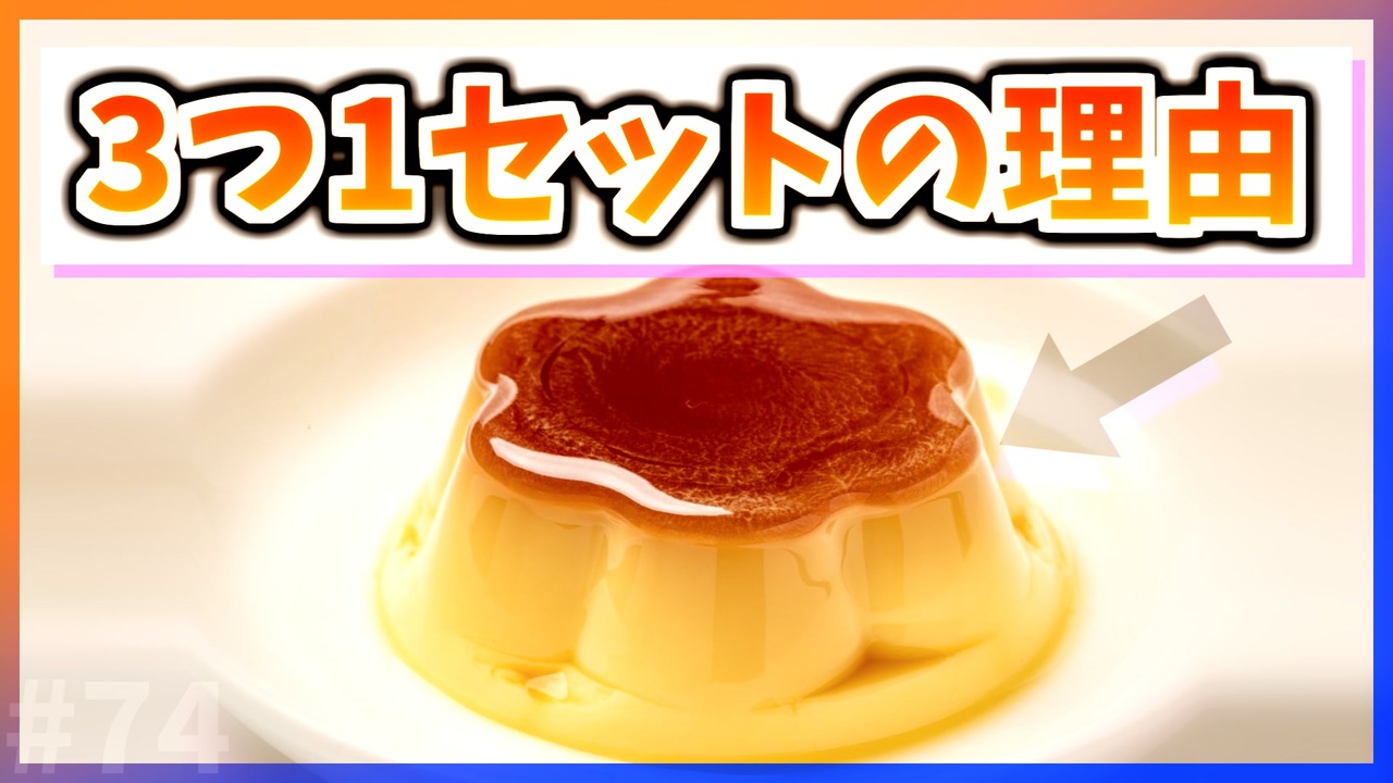 ゆっくり解説 プリンが3つで1セットの理由 今日の豆知識 ニコニコ動画