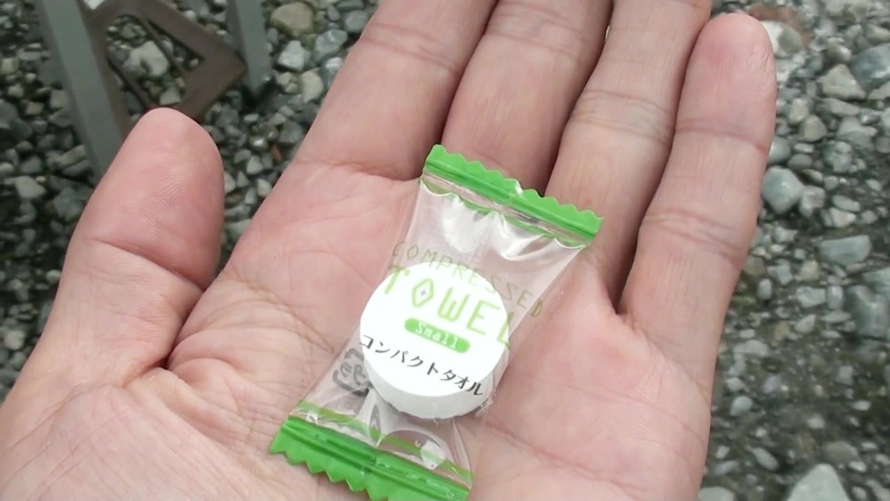 まるで錠剤 コンパクトタオルを使ってみた ニコニコ動画