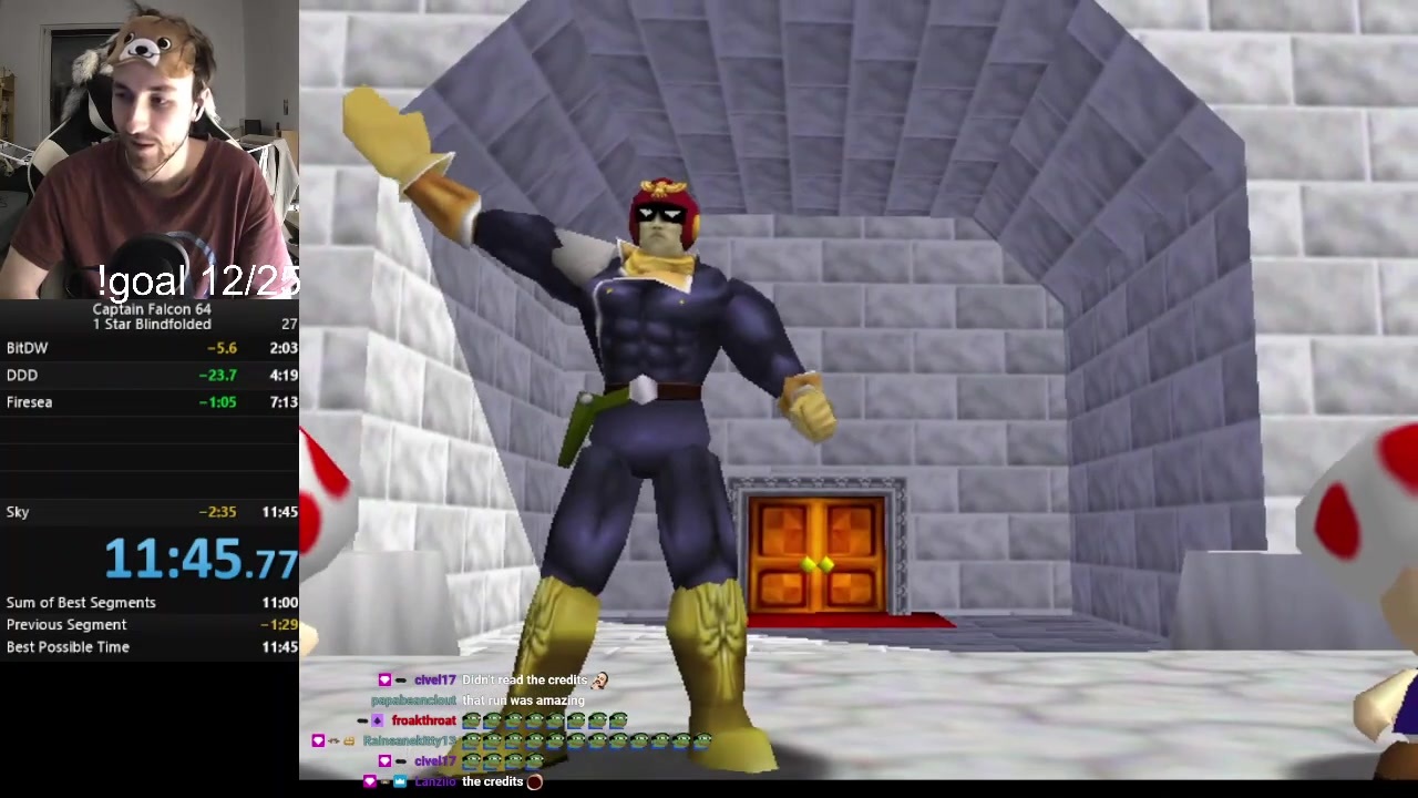 目隠しrta スーパーキャプテン ファルコン64 1枚 In 11 45 Blindfolded Speedrun ニコニコ動画