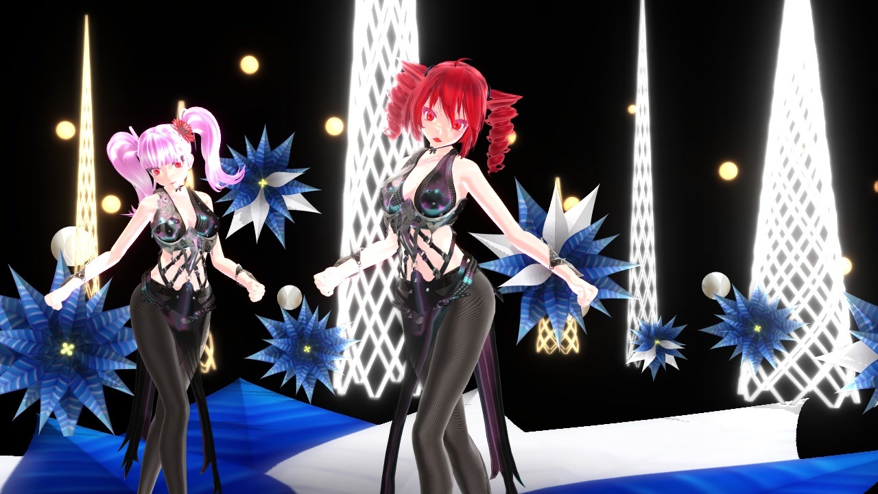 【MMD】イカサマ⇔カジノ【重音テト　小春音アミ】