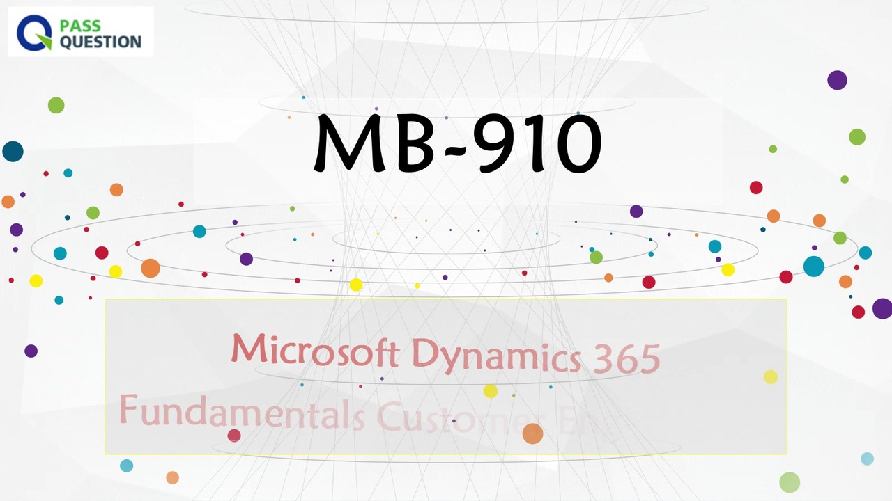 Microsoft Dynamics 365 Fundamentals MB-910 Exam Questions - ニコニコ動画