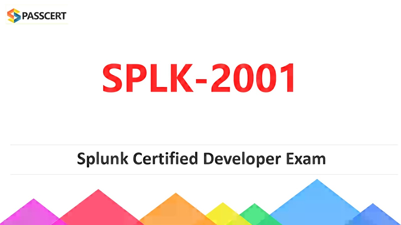 SPLK-2001 Pdf Version