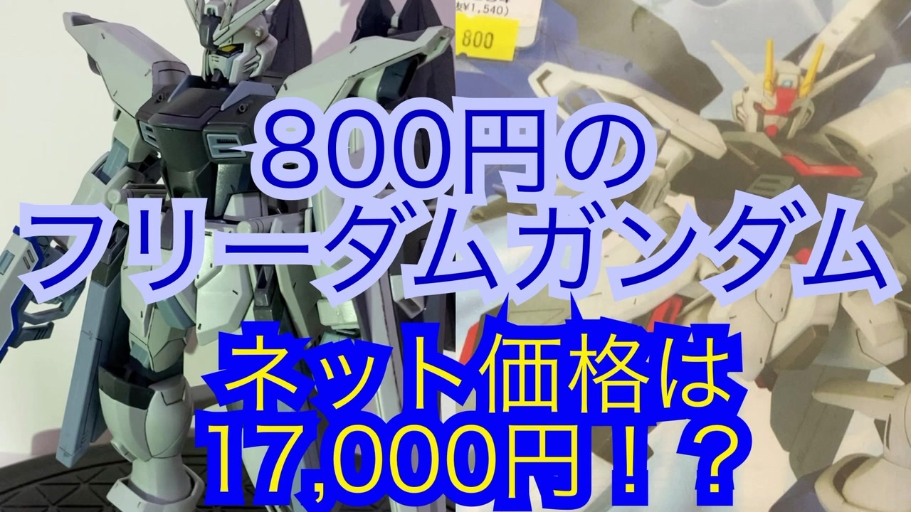700円の1 100フリーダムガンダムがネットでは17 000円だった ガンプラ ニコニコ動画