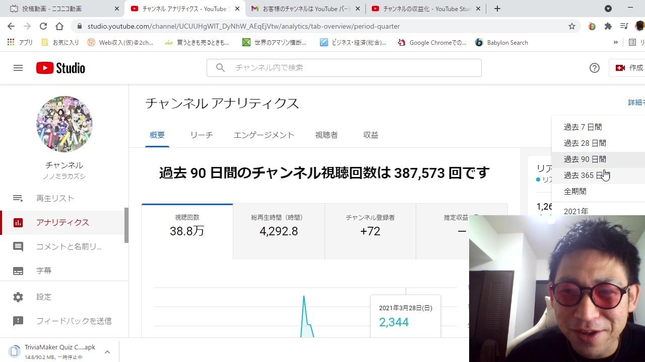 収益化不承認 マジで全て見せますｗ Youtubeに動画を転載しまくって金を稼ごうとした男の末路 ニコニコ動画