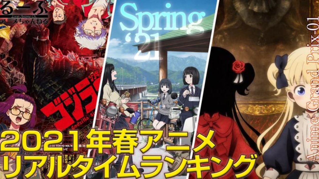 21年春アニメリアルタイムランキング 春アニメの現在が見えてくる ニコニコ動画