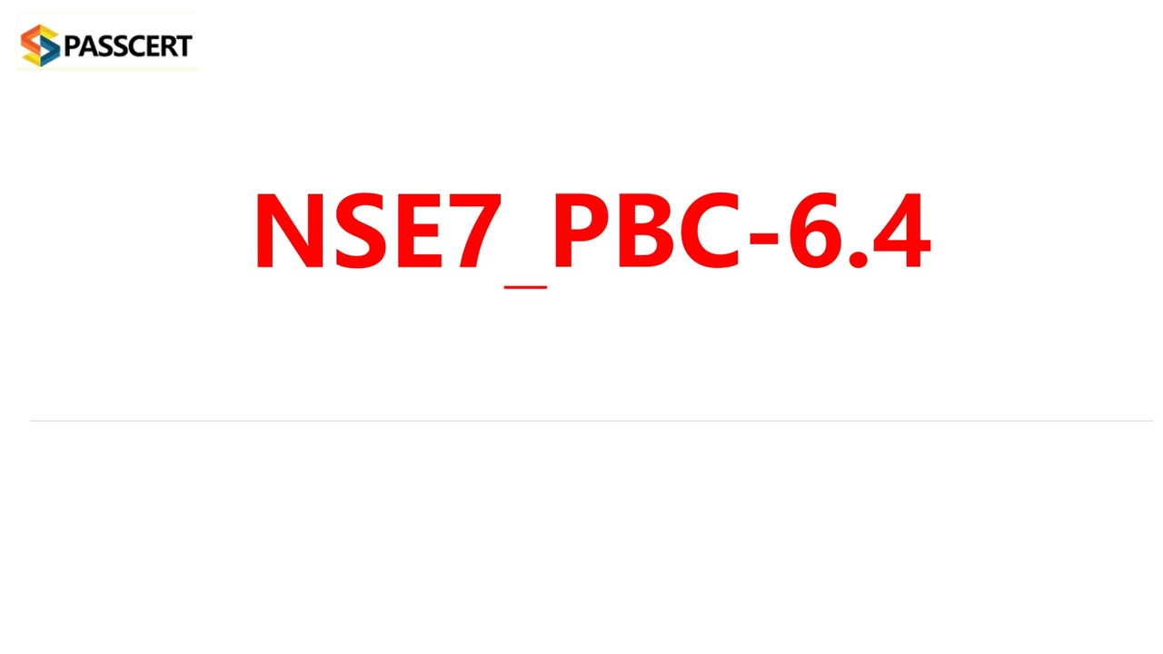 NSE7_PBC-7.2 Prüfungs-Guide