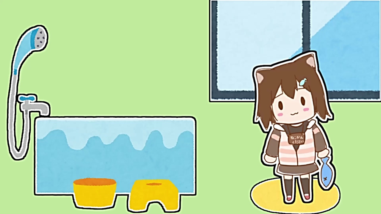 フミの家のお風呂でおしっこをした野良猫【にじさんじ切り抜き】 - ニコニコ動画