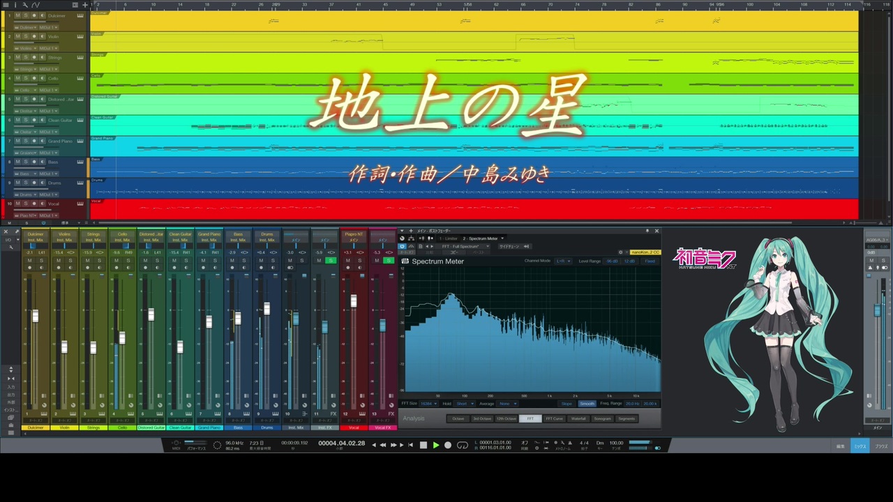 初音ミクntカバー 地上の星 プロジェクトx Op ニコニコ動画