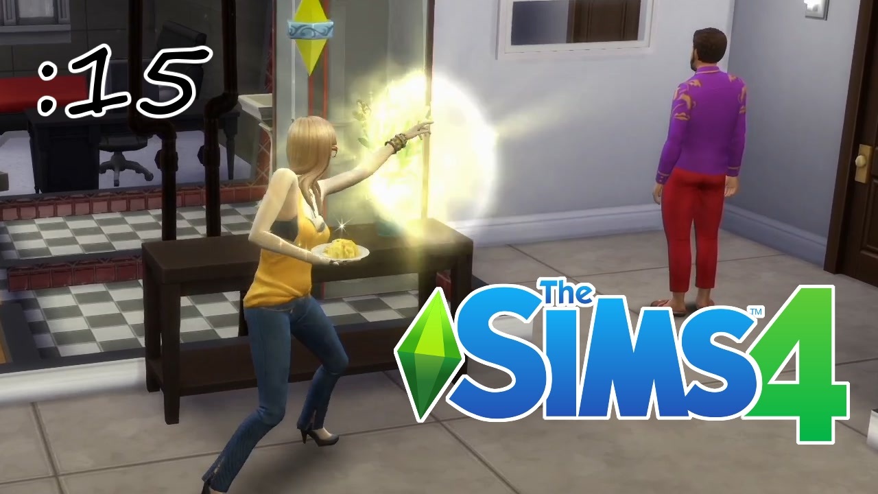 メシの片手間に魔法で悪戯 Sims4 15 ニコニコ動画