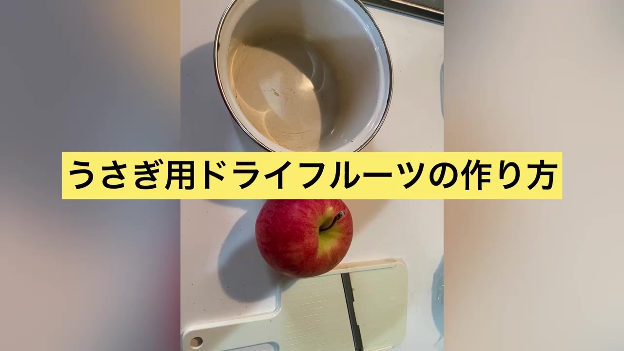 うさぎさん向け オリジナルドライフルーツの作り方 ニコニコ動画