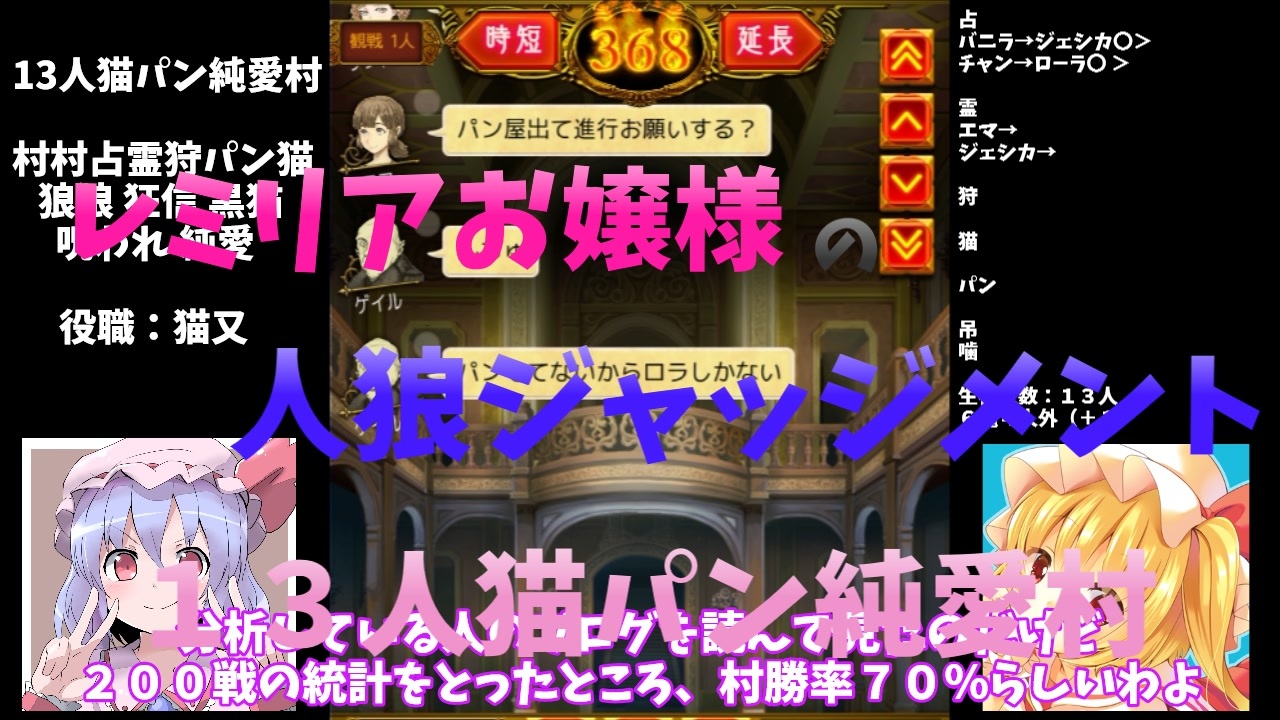 人気の 人狼ジャッジメント 動画 427本 2 ニコニコ動画